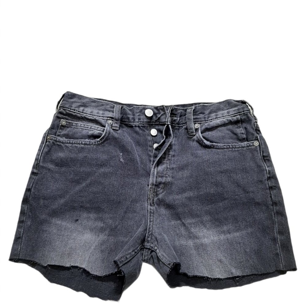 We The Free Distressed Button Fly Denim Shorts